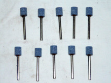 10 St&uuml;ck Schleifstift  &Oslash; 8x10 mm, Schaft &Oslash; 3 mm  Lukas K&ouml;rnung blau