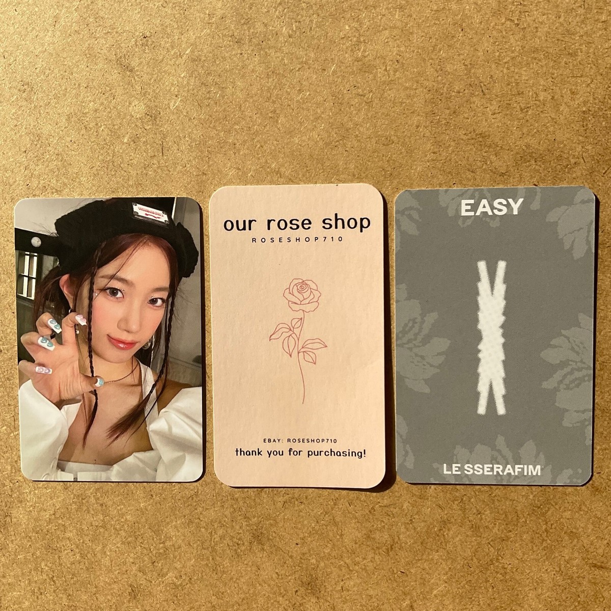 LE SSERAFIM Easy Official Yes24 Benefit Fansign Event Lucky Draw