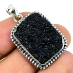 Shungite Stone Mothers day Ethnic Trendy New Pendant Jewelry 925 Sterling Silver