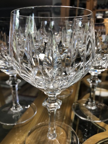 Set of 4 Gorham Crystal La Scala Water Goblets 6.5" Discontinued Mint Condition - Picture 4 of 8