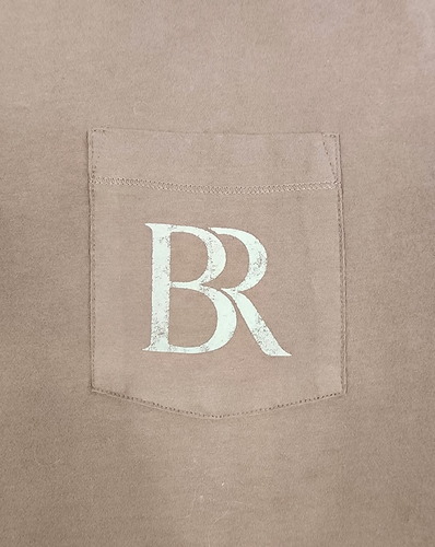 Camiseta Banana Republic Marrón Manga Corta Bolsillo Para Hombre XL Espalda Palma Gráfico - Imagen 5 de 11