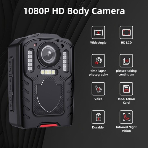 1080P Body Camera Video Recording Wearable Camcorder IR Night Vision Motion Cam - Picture 4 of 17
