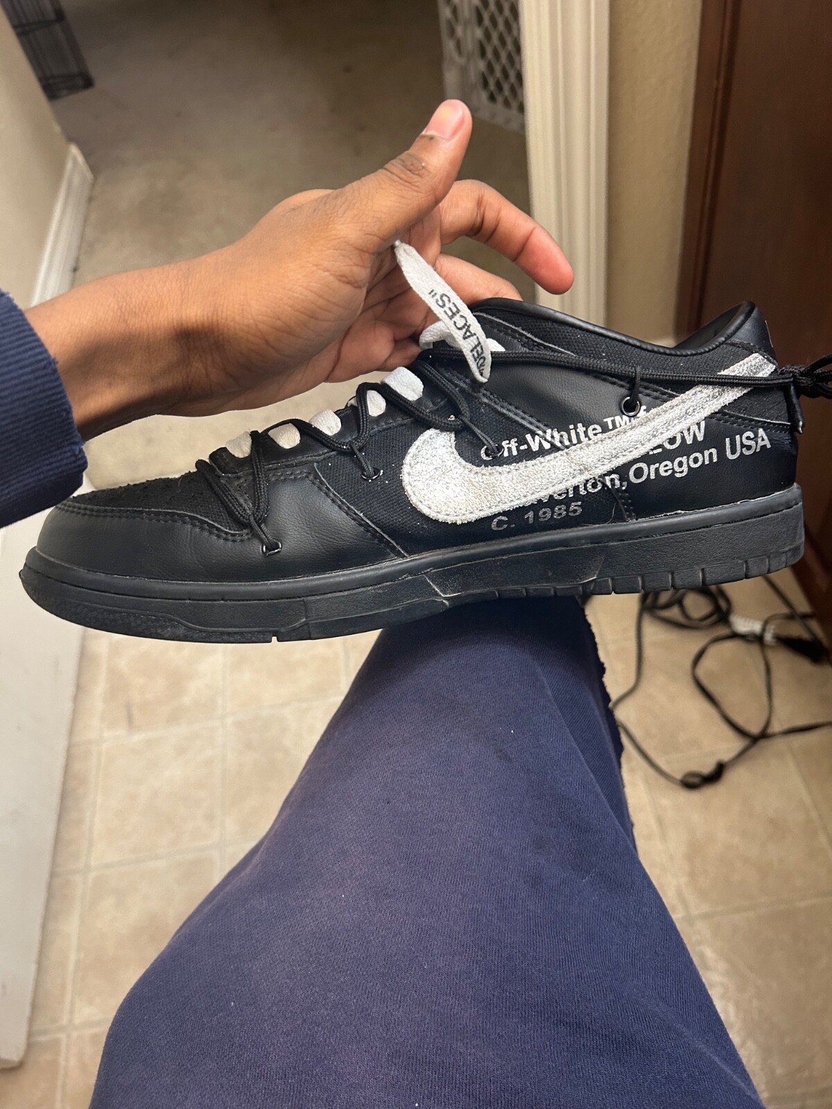 OFF WHITE X NIKE Taglia 10 Nike Off White x Dunk Low Lotto 50 di 50