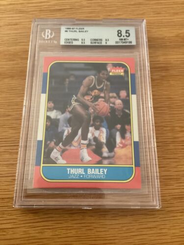 1986 86-87 Fleer Basketball THURL BAILEY #6 BGS 8.5 🔥