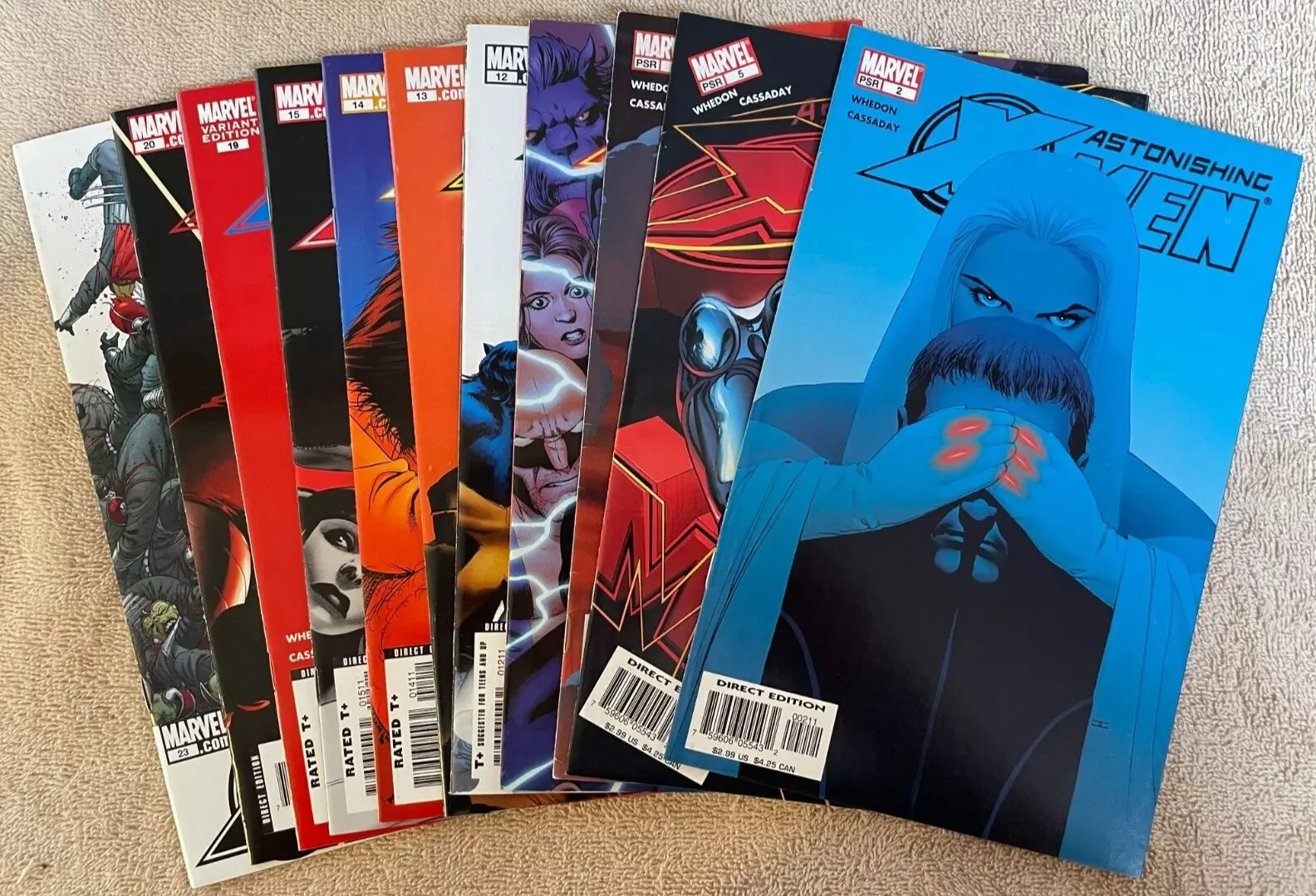 Astonishing X-Men Vol 3 Lot 11 Issues 2-23 Joss Whedon 2004 VF Marvel Comics