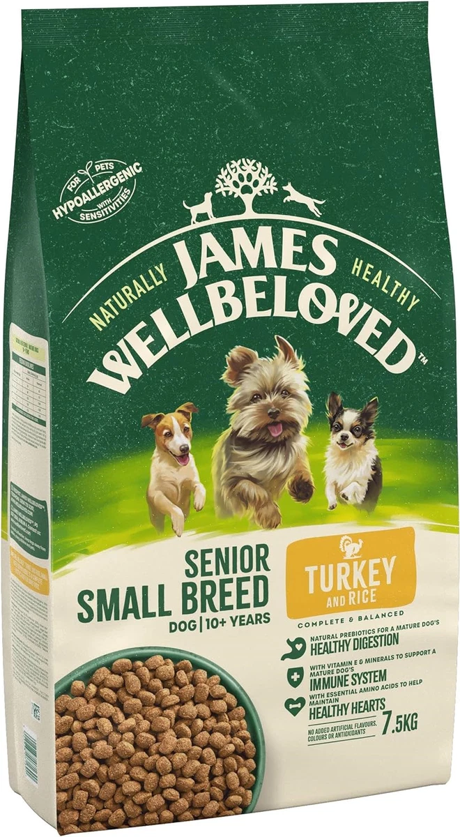 James wellbeloved small cheap breed turkey and rice