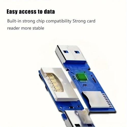 Memory Card Reader USB 2.0 Memory high speed Micro SD Data Transfer White colour - 第 3/6 張圖片