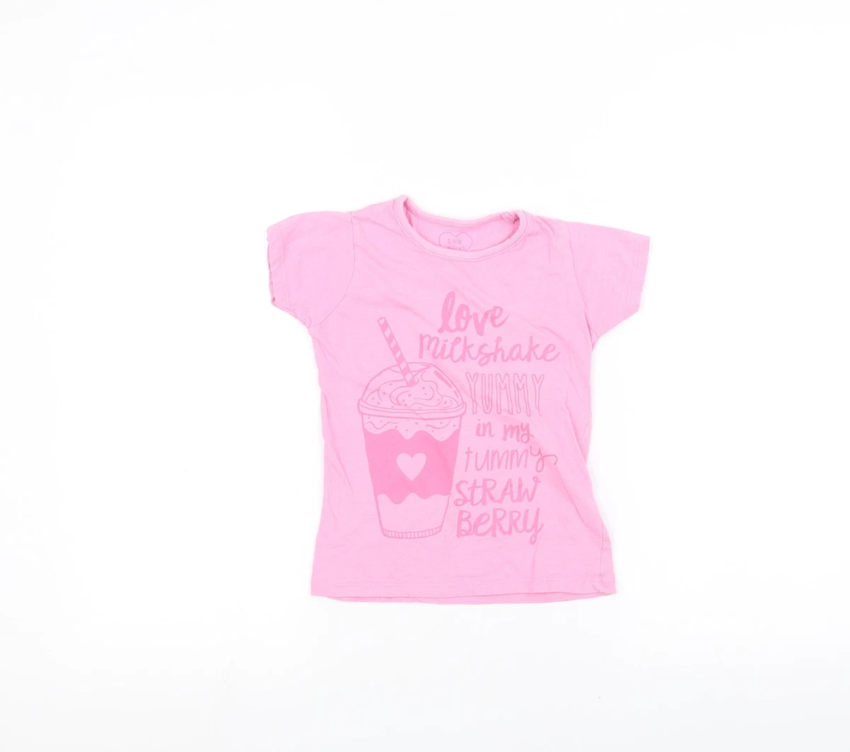 T-shirt Basique Fille Miss E-Vie – Noir, Coton Doux, Taille 9-10 Ans