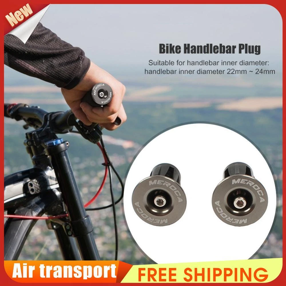 2pcs Bicycle Bar Grip End Cap MTB Bike Handlebar End Plug