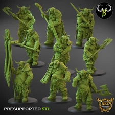 Valajar Chosen | Ogre | 3D Printed Miniature | Clay Beast Creation |