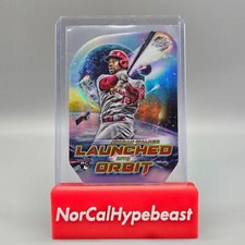 2023 Topps Cosmic Chrome Baseball Jordan Walker RC Launched into Orbit Insert