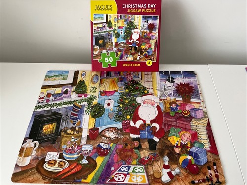 JAQUES OF LONDON JIGSAW PUZZLE-CHRISTMAS DAY 50 XL PIECES
