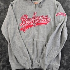 Wisconsin Badgers Collegiate zipup hoodie American Classic Sportswear Medium WIS