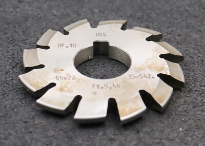 DOLD Zahnformfräser D.P.= 10 No. 3 für Z= 35-54 EGW 20° gear profile cutter