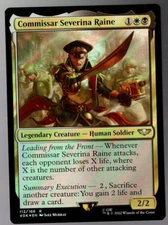 Commissar Severina Raine 112/168 Rare Surge Foil Warhammer 40K MTG NM