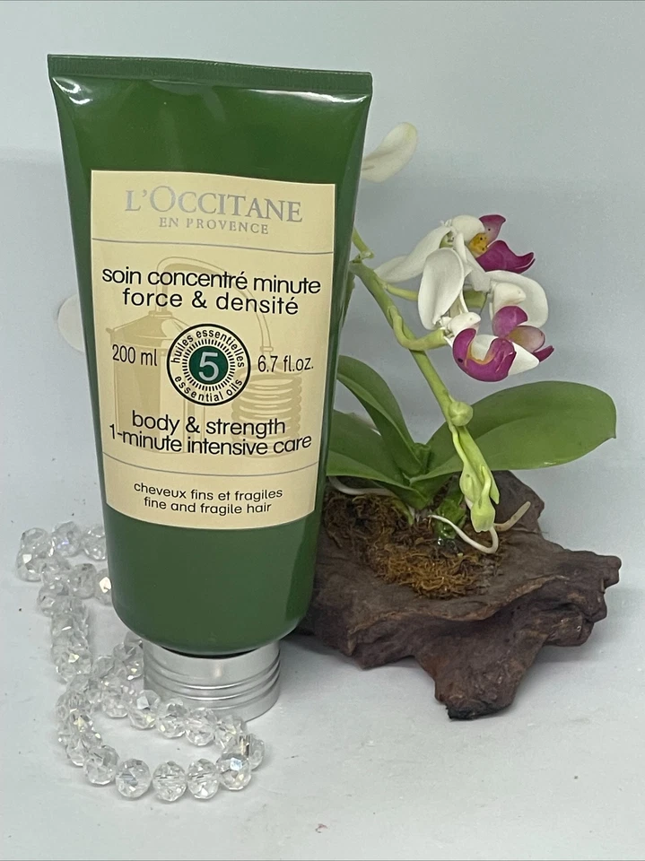 Mascarilla capilar L'Occitane cuerpo y fuerza 1 minuto cuidado intensivo - 6,7 oz - nueva Foto 2 de 4
