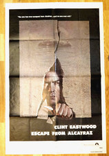 ESCAPE FROM ALCATRAZ - Clint Eastwood - 27x41 - 1979 Original Movie poster