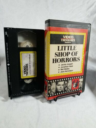 Vintage Jack Nicholson 1985 Video Treasures Little Shop of Horrors VHS Clamshell