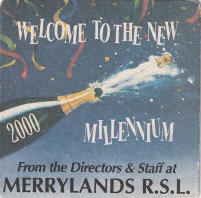 BIERMATTE - MERRYLANDS R.S.L. CLUB (AUSTRALIEN) - WELCOME NEW MILLENIUM
