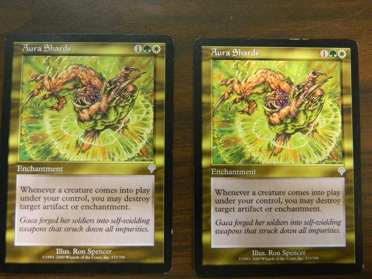 MTG Invasion Aura Shards x2 Lightly Played Condition #1 | eBay