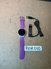 Garmin Forerunner 220 GPS Heart Rate Monitor Fitness Watch White/Purple, Tested
