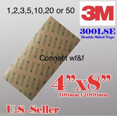 Lot 1-50 3M 300LSE Strong 2 Side Adhesive Clear Pad Cell Phone Camera Digitizer 