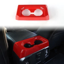 Armrest Box Rear Cup Holder Panel Cover Bezel Inner Trim for Ford F150 2016-2018