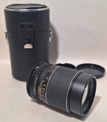 Vtg Hanimex Automatic f/2.8 135mm Camera Lens Made in Japan w/ Caps and Case