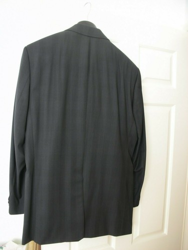 Hugo Boss Men's Gray check 100% Wool Suit Size US 40 IT 50 - Picture 2 of 8