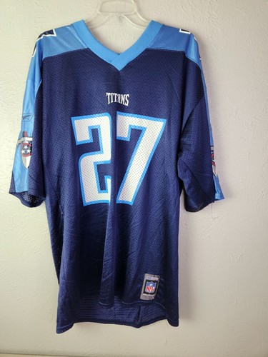 Vtg Reebok NFL Team Replica Titans Large Jersey #27 Eddie George - Picture 2 of 17