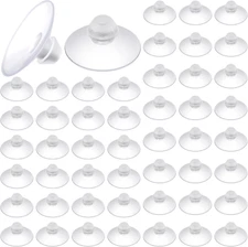 50 Pack 20Mm Mini Clear Suction Cups for Glass Table Tops without Hooks Suction