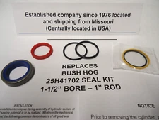 Replaces Bush Hog 25H41702 SEAL KIT  - 1-1/2" BORE & 1" Diameter ROD