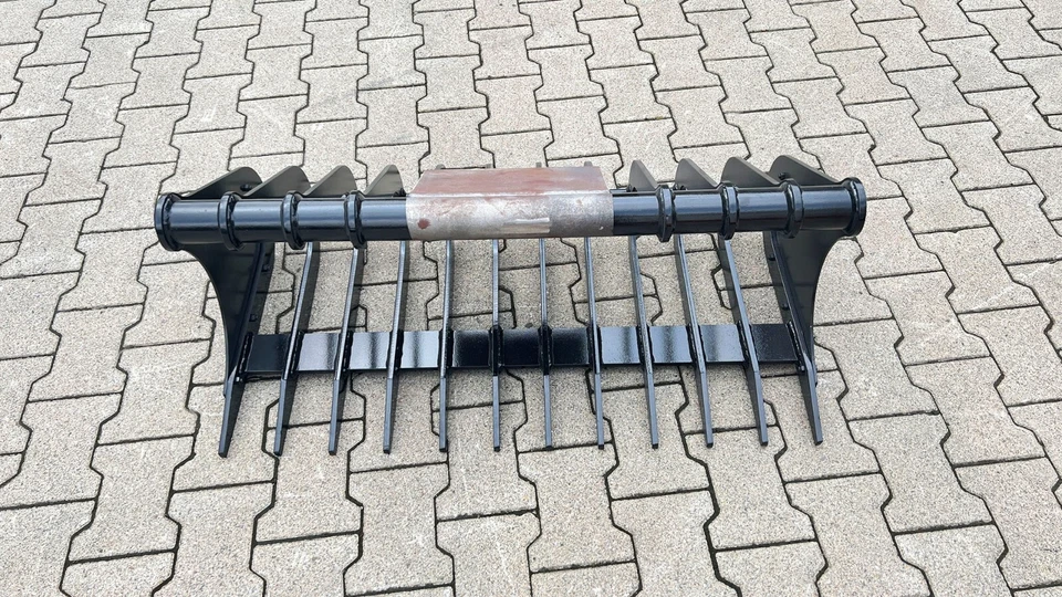 EH Harke Sieblöffel ohne Aufnahme 1000 mm 100 cm Wurzelrechen Bagger 1,5-3 t - Bild 2 von 4