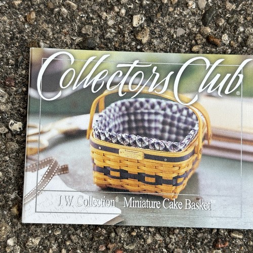 Longaberger J.W. Collection Collectors Club Miniature 2002-2003 Cake Basket Lid - Picture 7 of 8