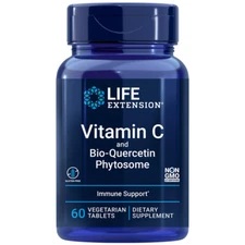 Vitamin C 1,000mg Bio-Quercetin 750mg Equivalent Phytosome 60tab Life Extension 