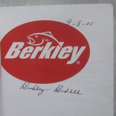 berkley bedell fishing BERKLEY BEDELL autograph Tackling Giants fishing tackle 2005 politics book  Iowa