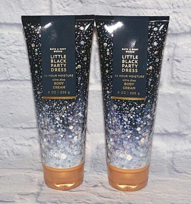 2 BATH & BODY WORKS LITTLE BLACK PARTY DRESS ULTRA SHEA BODY CREAM LOTION  8 OZ