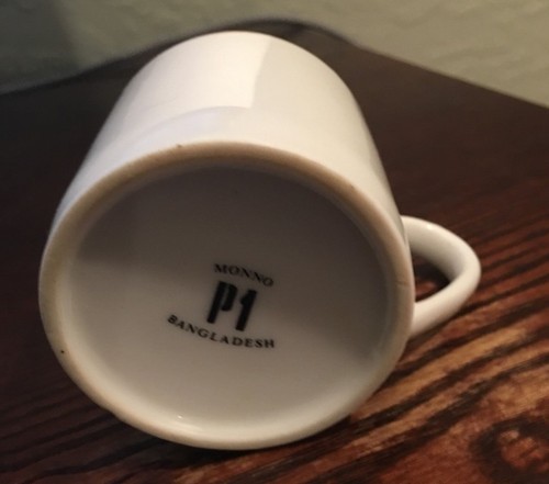 Vintage Small Expresso Cup-White With Gold Lining-Monno P1 Bangladesh - Picture 3 of 3