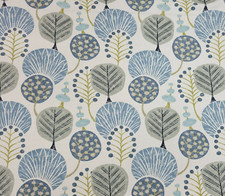Pyper in Slate BTY Richloom 80 Cotton / 20 Linen 54" Wide Trees