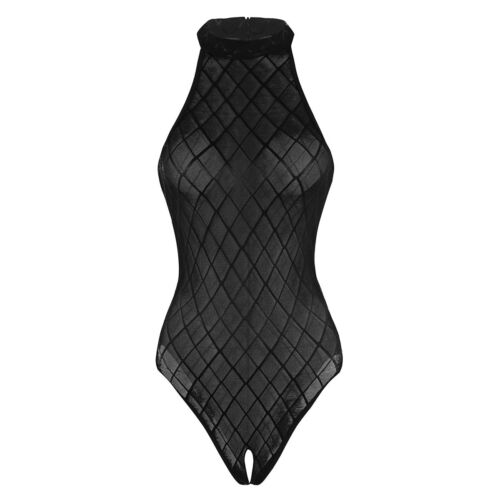 Frauen Body Transparent Stringbody Damen Ouvertbody Bodysuit Overall Unterwäsche - Bild 2 von 22