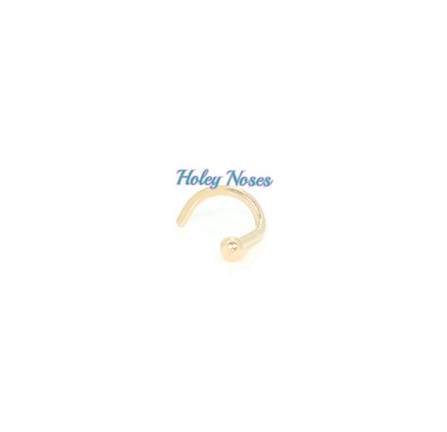 18ct Yellow Gold solid Ball Nose Stud Ring Pin Bone petite being 1.5mm appx - Picture 2 of 5