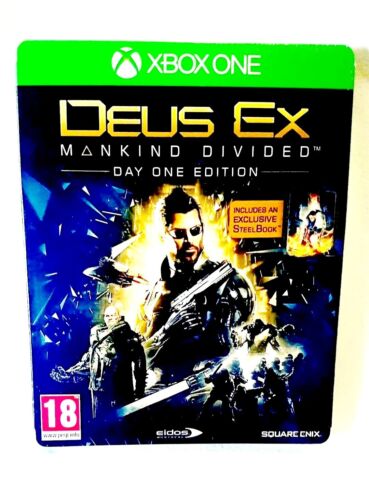 Deus EX: Mankind Divided (2016) Day One Edition | Xbox One | Steelbook | - Afbeelding 1 van 22