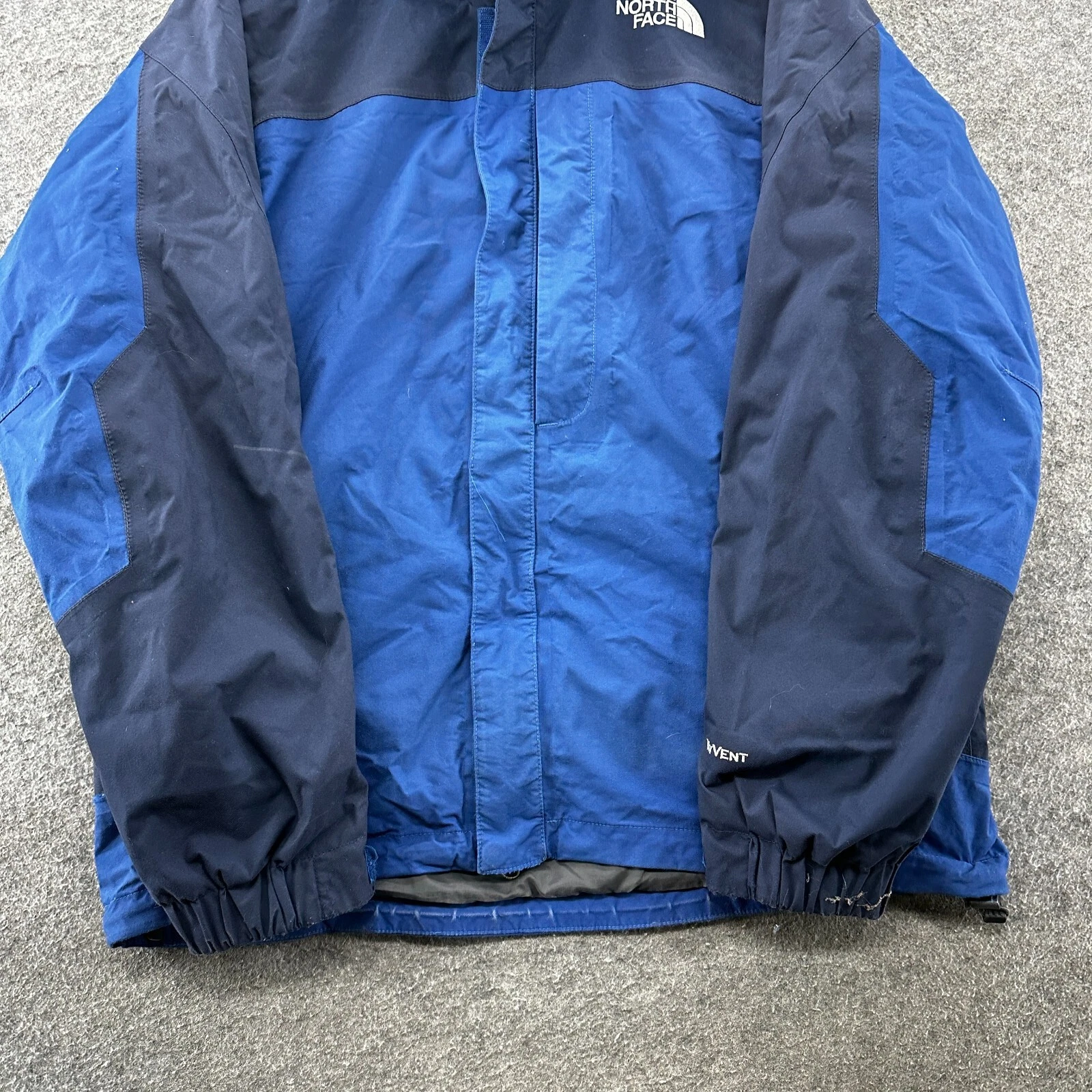 north-face full zip mesh line hyvent hooded windbreaker coat jacket