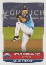 2021 Salem Red Sox Ryan Fernandez RC Rookie Boston