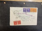 <!--F#f_0-->USA 1952 short paid special delivery cover 21-cent rate with Prexie + Special De<!--F/-->