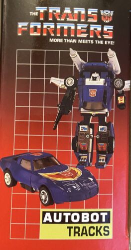 Transformers G1 Autobot Warrior Tracks Blue Corvette w/Box 🇺🇸 Reissued - Picture 4 of 4