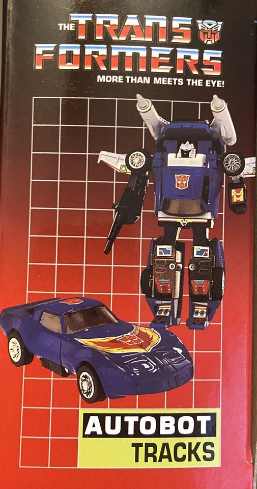 Transformers G1 Autobot Warrior Tracks Blue Corvette w/Box 🇺🇸 Reissued - Image 4 of 4