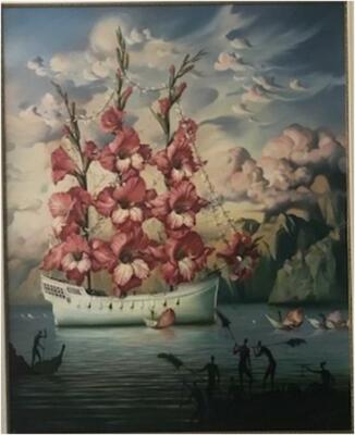 Kush, Vladimir   '' Arrival of the Flower Ship  ''    Giclee   MAKE OFFER  DSSBA