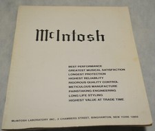 Classic, Vintage Audio Catalog: McIntosh 1970s M-