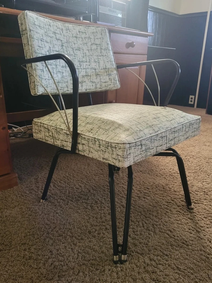 Vintage Mid Century Viko Swivel Desk Lounge Chair